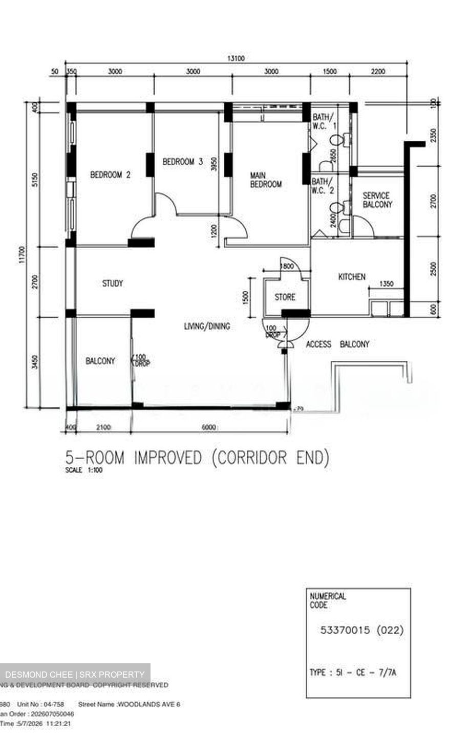 Blk 680 Admiralty Place (Woodlands), HDB 5 Rooms #579683541